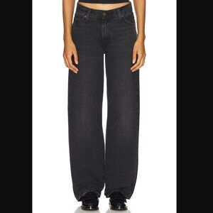 Levi's Baggy Dad Jeans in Dark Gray / Black 25 $108